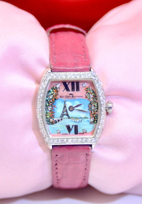 Ladies Van Der Bauwede Legend Watch Silver 800 With Diamond  display picture 3