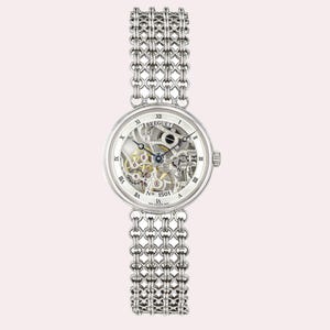 2000s Damen Breguet Skeleton Handuhr in 18K Weißgold Ref. 8375; Schachtel