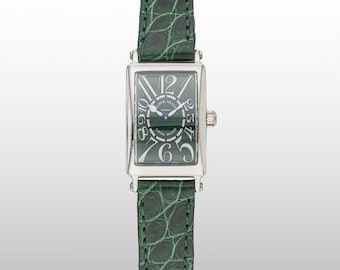 2000s Franck Muller Long Island Watch in 18K White Gold Ref.802 QZ box&paper