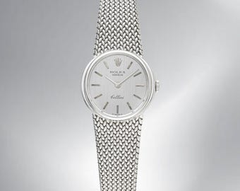 Unique Vintage Ladies' Rolex Geneve Cellini watch in 18K White Gold  50.7 GM