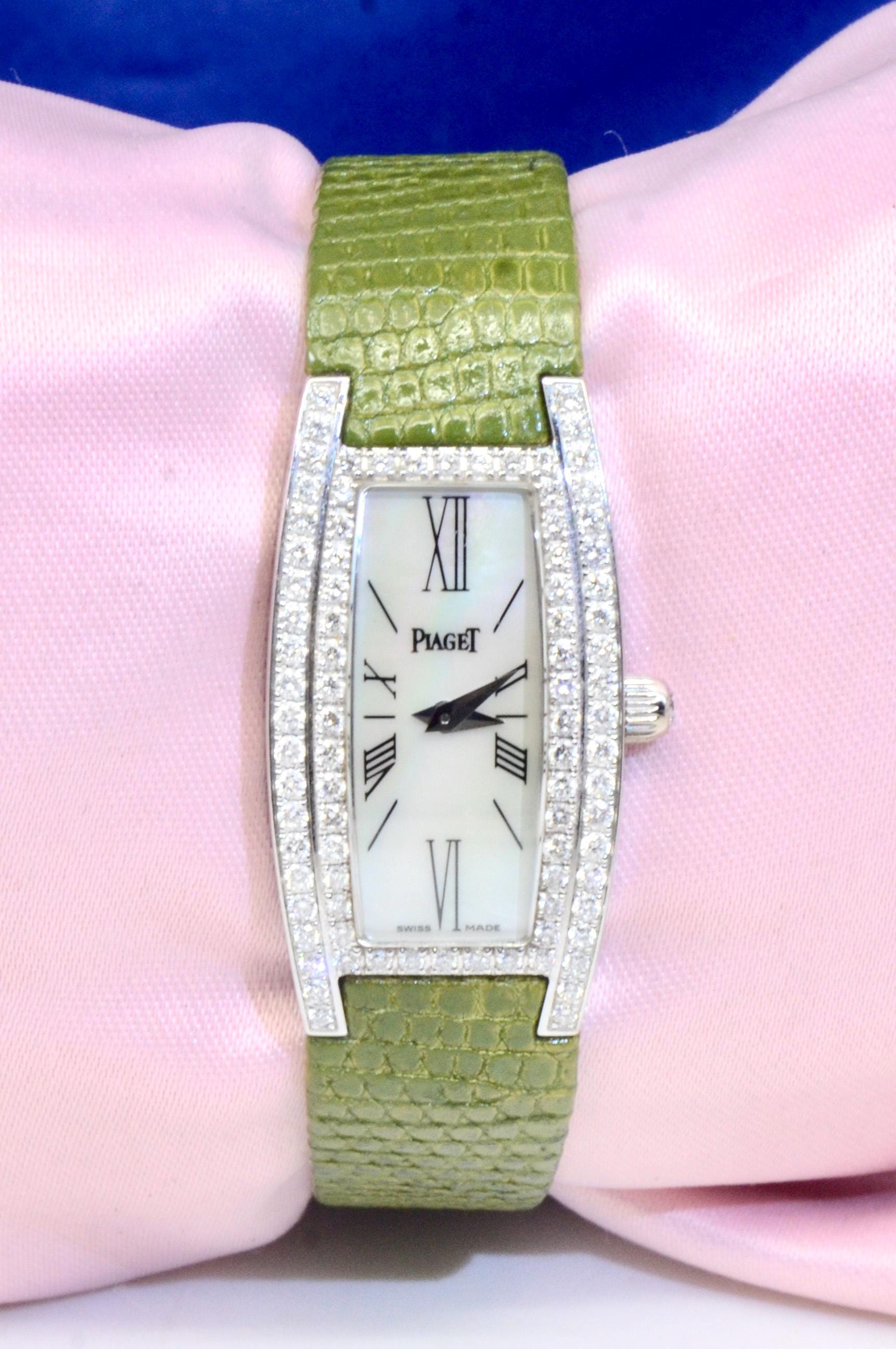 Vintage Ladies' Piaget Limelight 18K White Gold Watch With