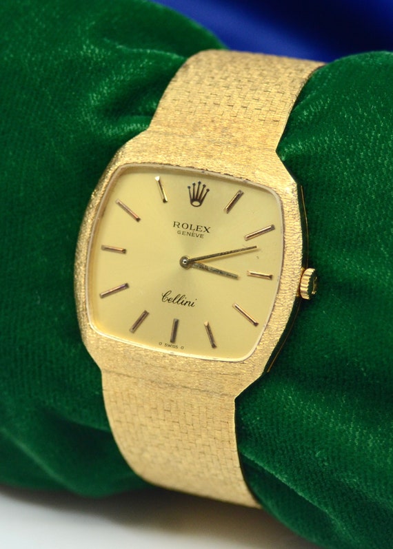 1974 Rolex Geneve Cellini watch in 18K Yellow Gol… - image 5