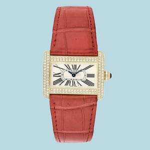 Reloj unisex CARTIER Tank Divan en Oro Amarillo de 18 quilates con Diamantes Ref. 2601