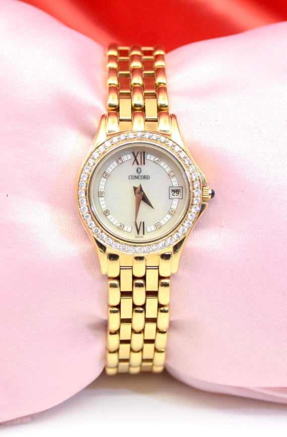 Concord 18k gold watch sale