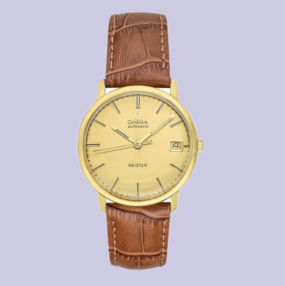 Reloj Omega Geneve Meister automatico para hombre en oro amarillo de 18 quilates con fecha Ref. 162.033 Etsy Mexico