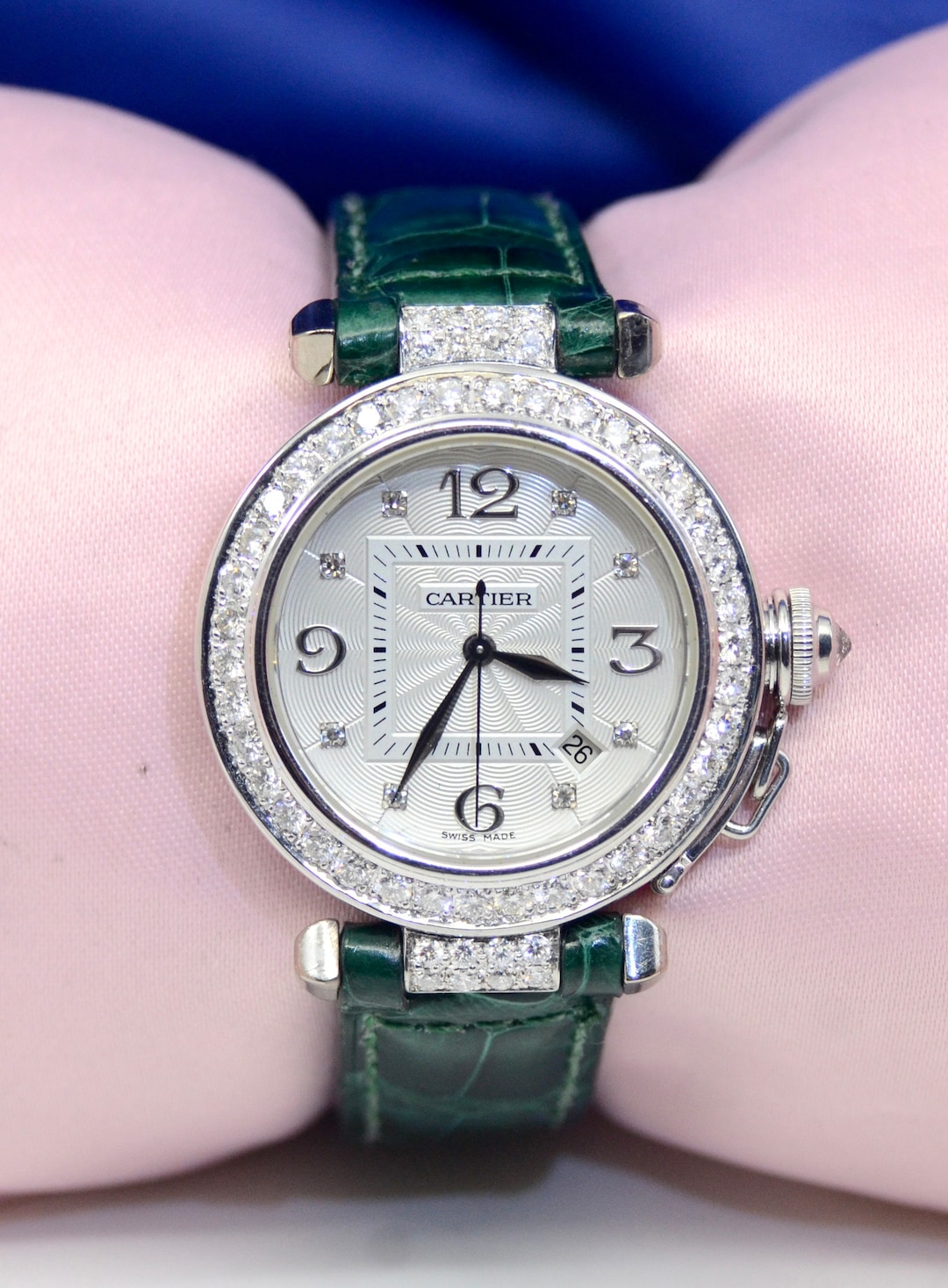 Cartier Pasha Watch Green Cartier Pasha Green Middle East Limited