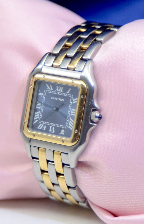 Cartier Panthere 2 line Stainless Steel & 18K Yel… - image 3