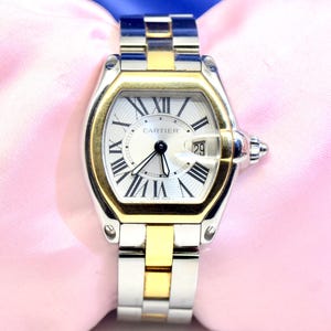 Ladies' Cartier Roadster watch 18K Yellow Gold &Stainless Steel w/Date Ref. 2675