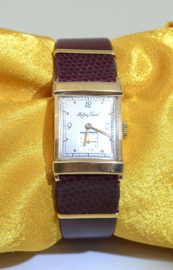 Vintage Mathey Tissot watch 14K Yellow Gold