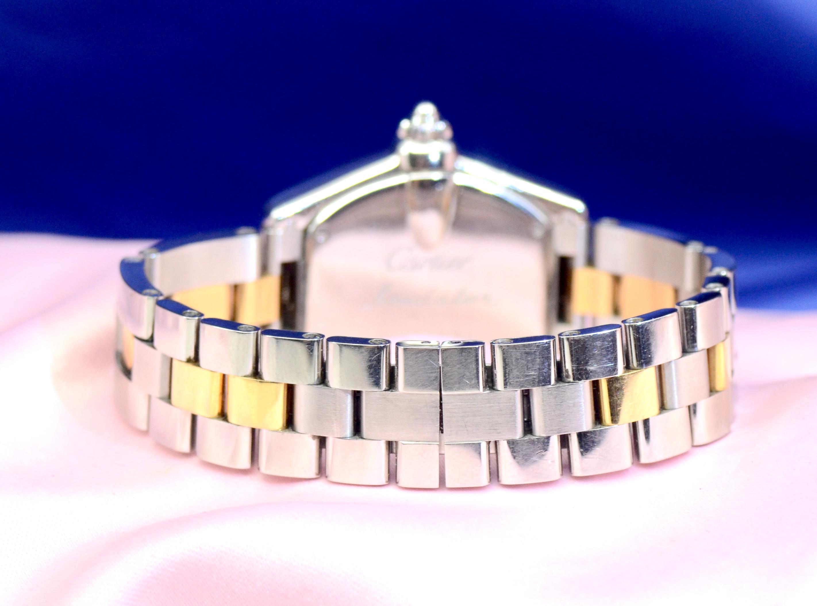 Ladies\' Cartier Roadster watch 18K Yellow Gold &Stainless Steel w/Date Ref. 2675 Cartier Roadster 2675 Two Tone Ladies Watch – Phigora main image 3