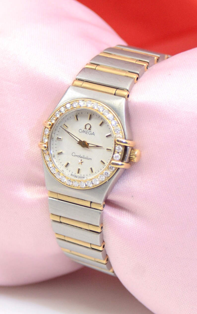 Ladies' Omega CONSTELLATION Stainless Steel & 18K Yellow Gold Watch W
