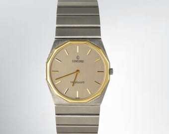 Vintage Longines XL18 From 1980's, Swiss Made Tank Watch, 18K Gold