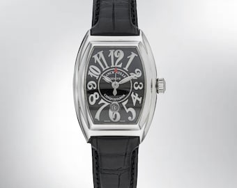 Reloj Franck Muller Conquistador de acero inoxidable de los años 2000, ref. 8005L, caja y documentación.