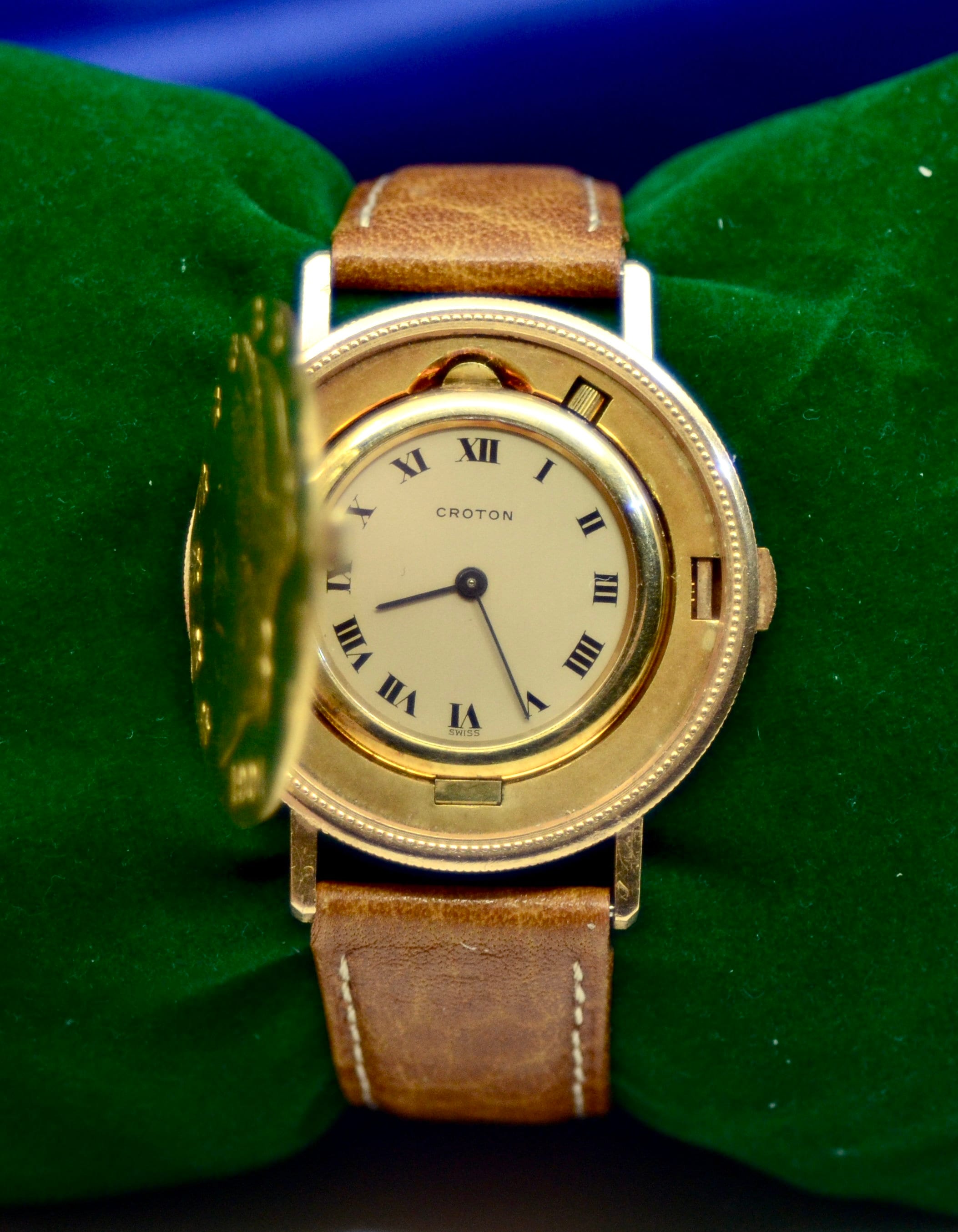 Croton Liberty Twenty Dollar Mechanical 18K Yellow Gold Watch Etsy