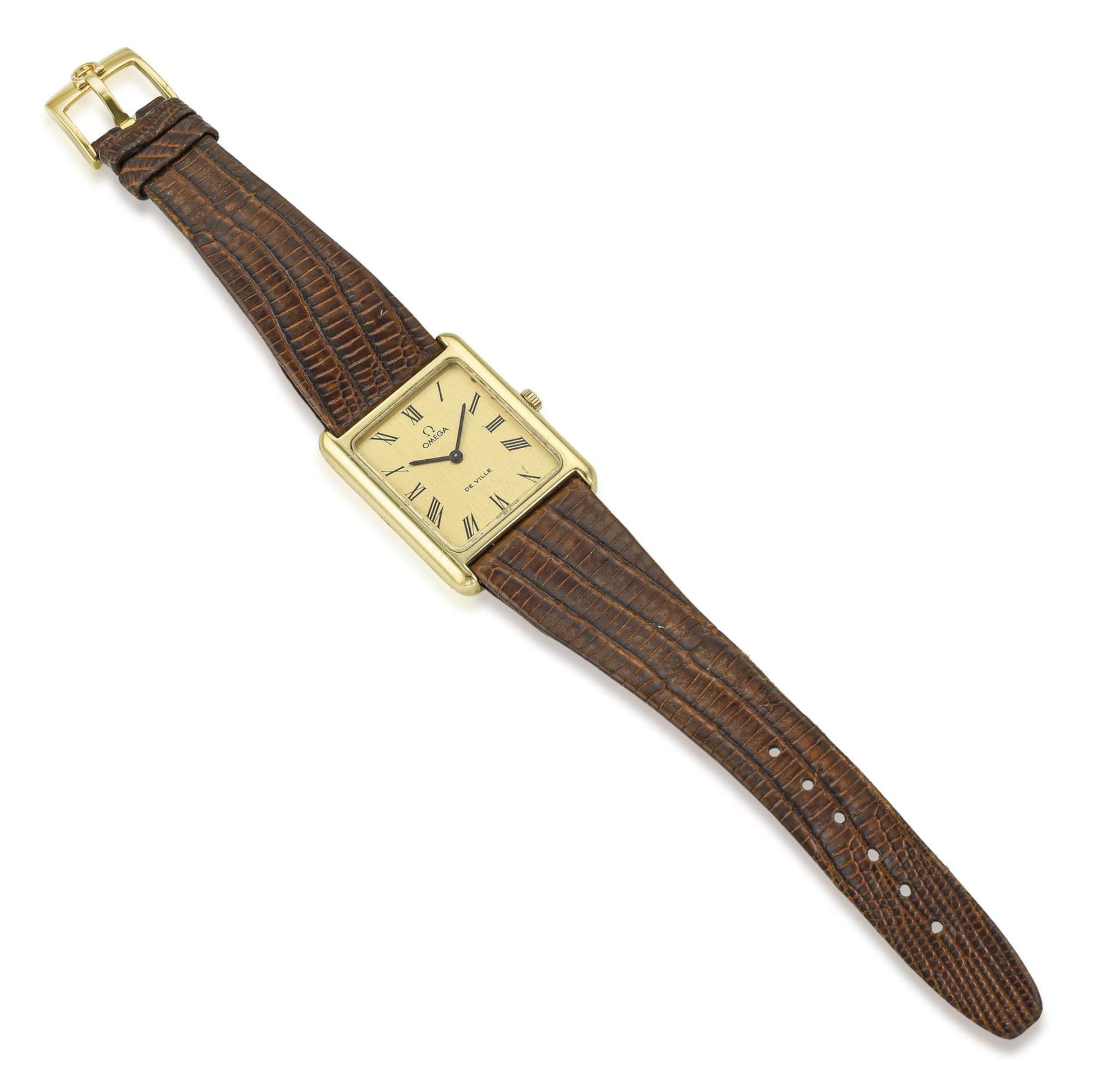 Vintage 1975 Men's OMEGA De Ville Manual Watch in 18K Yellow Gold