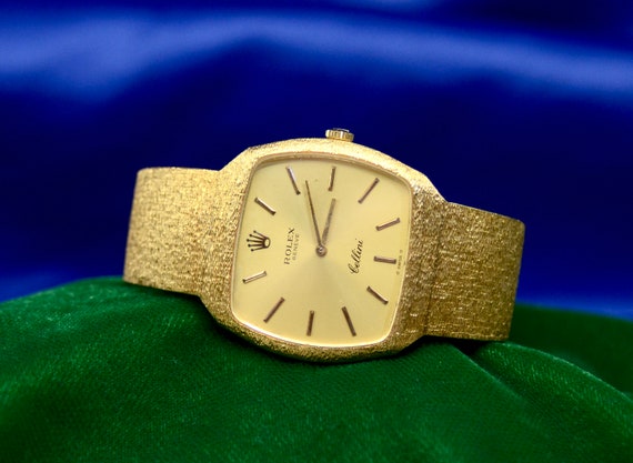 1974 Rolex Geneve Cellini watch in 18K Yellow Gol… - image 6