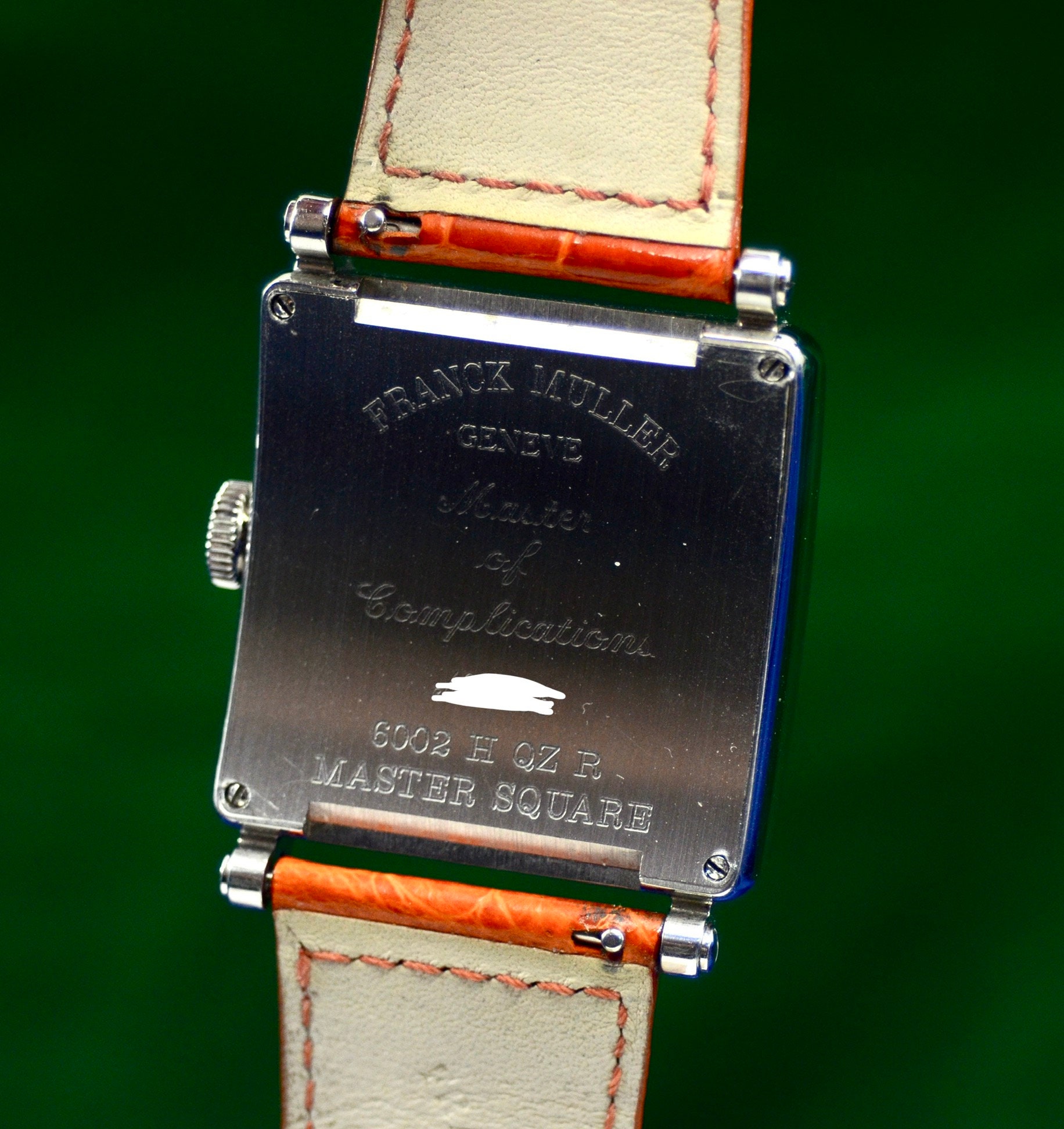 Franck Muller Master Square 6002 H QZ R Stainless Steel watch w box papers