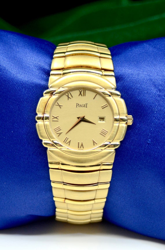 Men's Piaget 18K Yellow Gold watch w/date 155.0 GM