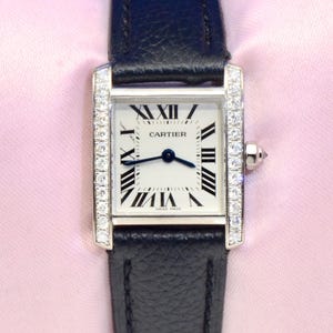 Orologio da donna CARTIER Tank Francaise in oro bianco 18 carati con diamanti Ref. 2403