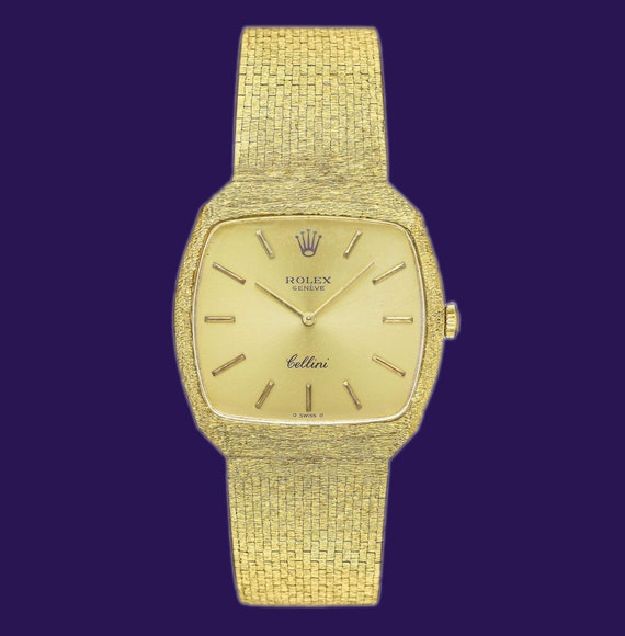 1974 Rolex Geneve Cellini watch in 18K Yellow Gol… - image 1