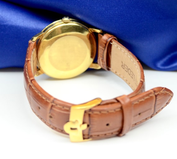 Omega Meister Automatic 18K Yellow Gold watch w/Date Gem