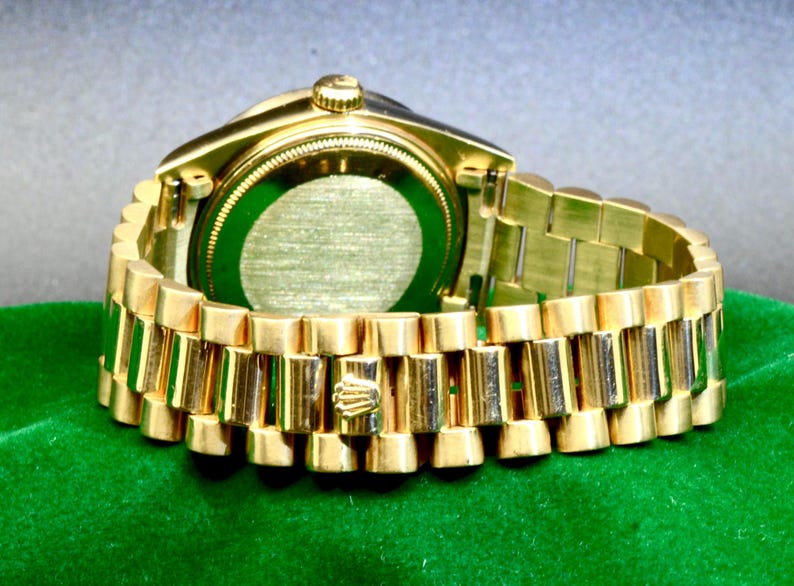 Men's Rolex Day-Date watch Ref.1803 18K Yellow Gold with Diamonds 123.5GM image 7