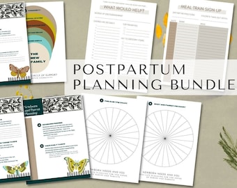 Postpartum Planning Bundle: Newborn & Parent Support (PDF Digital Download)