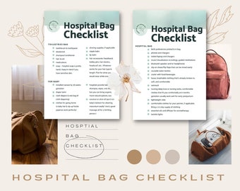 Hospital Birth Bag Checklist Template (PDF Digital Download)