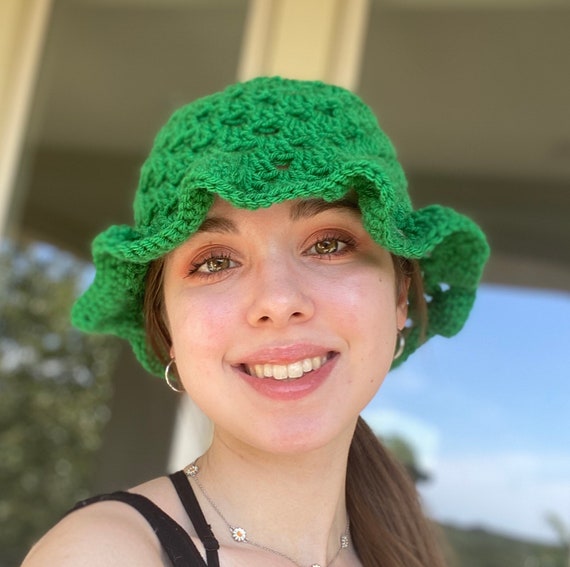 CUSTOM Crochet Bucket Hat Single Color 