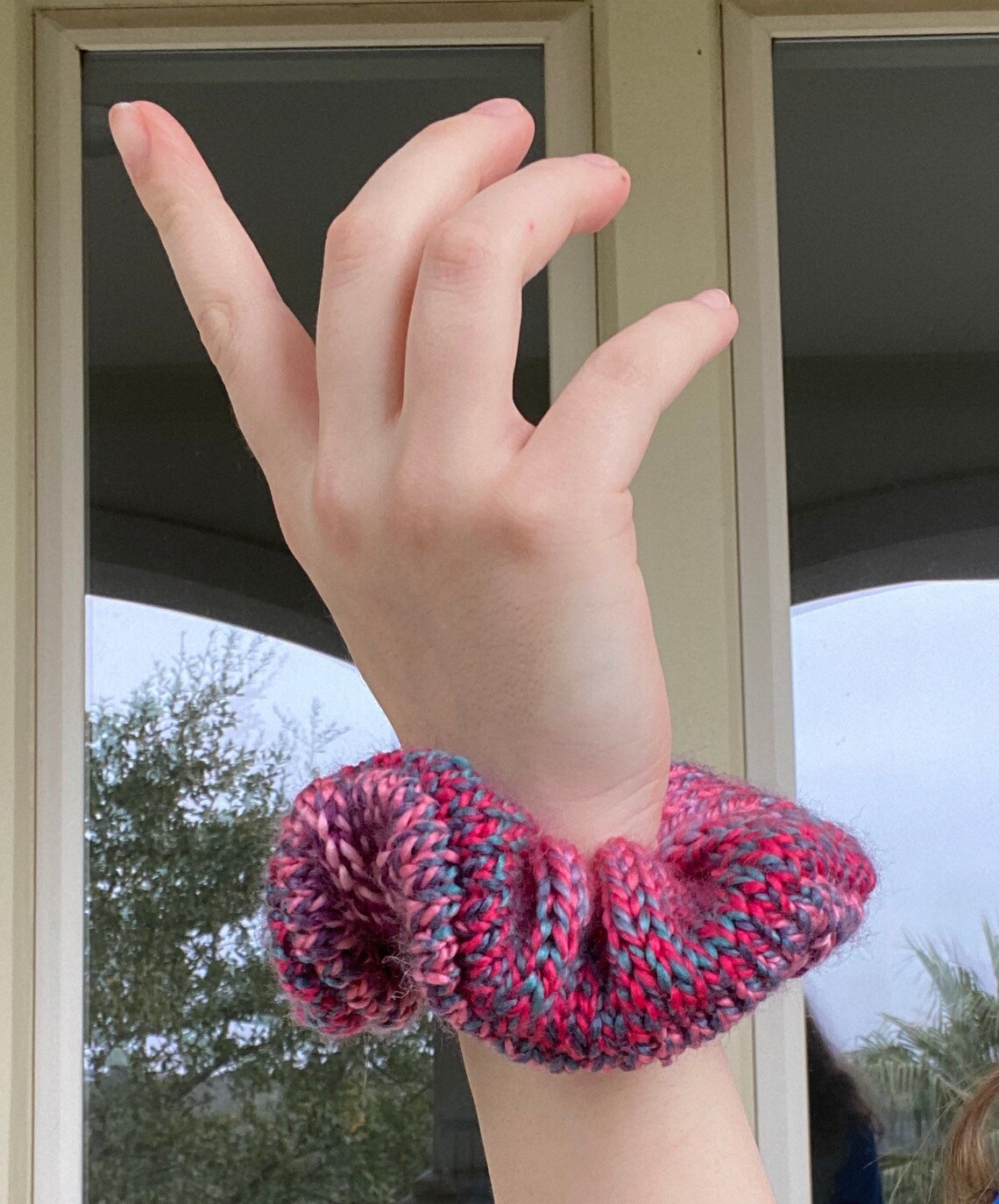 Knitted Scrunchies Pack of 3 / Knitted Hairtie / Knitted Hair Etsy