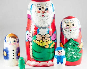 Matryoshka Father Frost Russian Nesting Doll