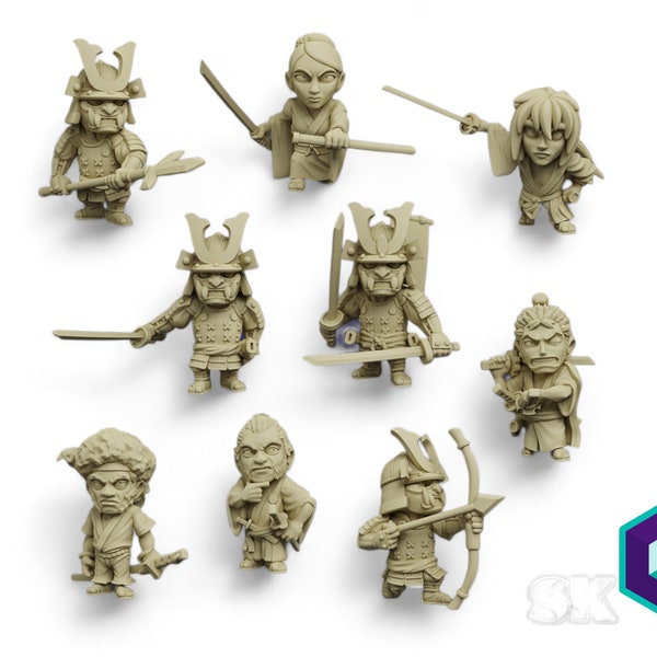 Samurai & Ronin  | Fantasy Chibi miniatures | Roleplaying games | StoneKing