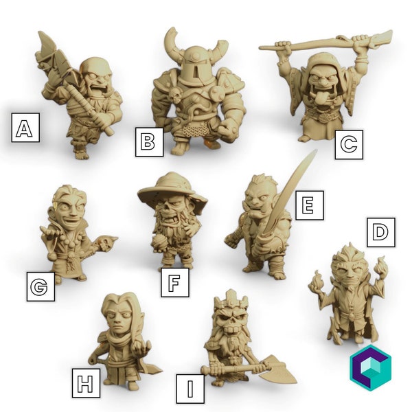 Special Characters - Arcadian HQ | Fantasy Chibi miniatures | Roleplaying games