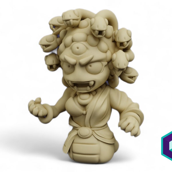 Medusa - Arcadian HQ | Fantasy Chibi miniatures | Roleplaying games