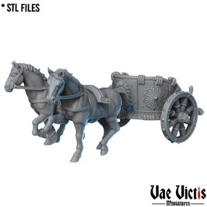 Gladiator Cart - Detailed Tabletop Scenery by Vae Victis for RPGs & Wargaming, Crafted by Luova3D