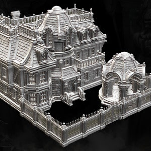 The Mansion - Corven Village | 3D printed buildings for games |D&D |Roleplaying |Tabletop Games