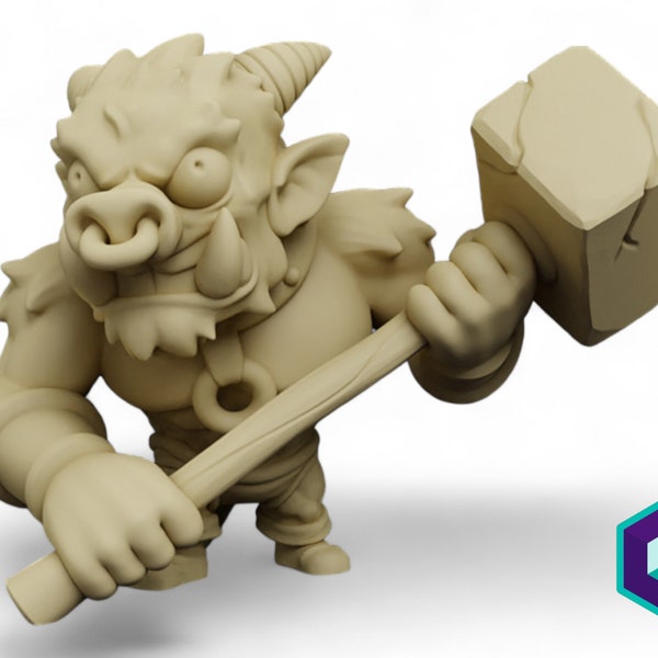 Ogre - Arcadian HQ | Fantasy Chibi miniatures | Roleplaying games