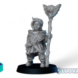 Gnome Healer by Vae Victis - Resin Printed Model for Tabletop Wargames & Role-Playing Games, Produced by Luova3D