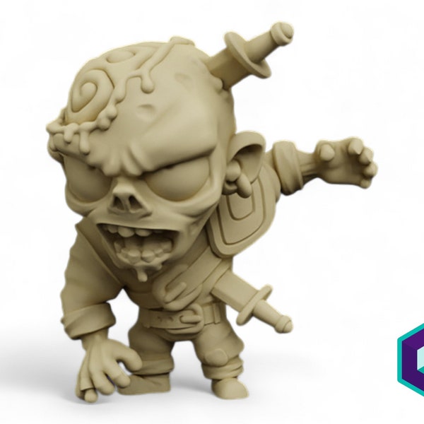 Zombie - Arcadian HQ | Fantasy Chibi miniatures | Roleplaying games