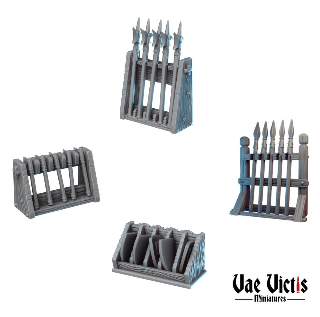 Weapon Racks Victis Resin Miniatures Miniatures for Etsy