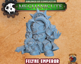 Felyne Emperor | Tabletop gaming | Collecting Grimdark Cuteness | Chibi Miniatures