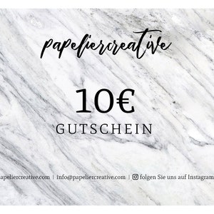 Vale regalo para la tienda Papeliercreative de Etsy - 10/20/30/40/50/75/100 euros - digital - vale regalo para imprimir