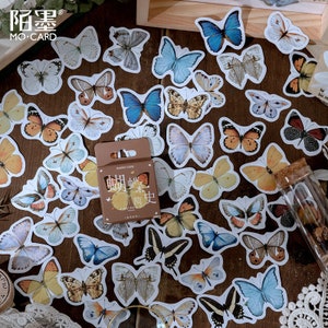 Schmetterlinge-Sticker "Butterfly" mit 45 mini Stickern — Sticker, Aufkleber, Scrapbooking, Schreibwaren, Tagebuch
