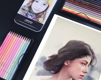 Skin Tone Colored Pencils Set of 24 – Skin Tones, Oil Based Colored Pencils, Art Supplies