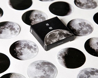 Moon phase stickers "Moon Phase" with 45 mini stickers - stickers, stickers, scrapbooking, stationery, diary