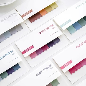 Bunte Haftnotizen, 100 Blätter, 8 Farben — Haftnotizen, Sticky Notes, Bunt, Lesezeichen, Memo Pad, Scrapbooking
