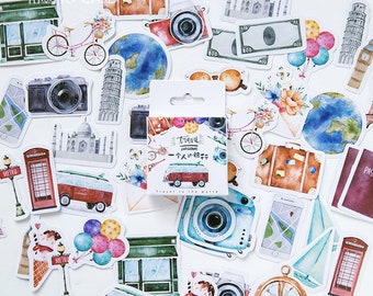 Set 100 Adesivi Del Regno Unito | Decorativi Vintage Di Londra E Inghilterra | Per Scrapbooking, Valigie, Skateboard E Caschi | Impermeabili E Resistenti