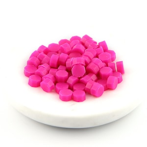 Cuentas de cera de sello, rosa – cera de sello, barniz de sellado, sello de sello, sello de cera, sello de carta, amistad por pluma, invitación de boda