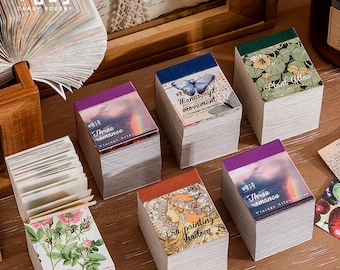 400 Retro Mini Story Sheets – Scrapbooking, Stationery, Journal, Diary, Paper Goods