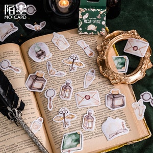 Naklejki Magic Academy z 45 mini naklejkami — naklejki, naklejki, scrapbooking, artykuły piśmiennicze, pamiętnik